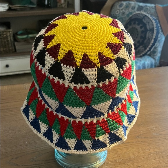 Colorful Geometric Handmade Bucket Hat - Picture 3 of 4